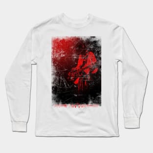 red vintage Stevie Ray Vaughan Long Sleeve T-Shirt